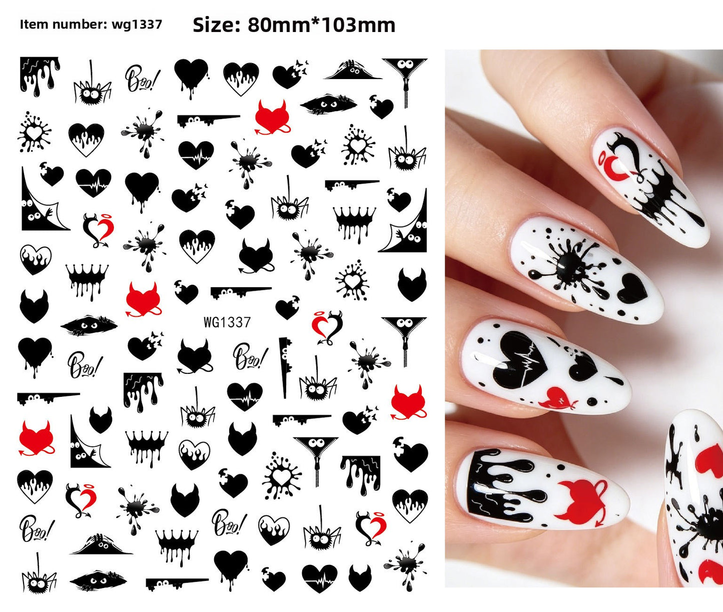 Halloween Nail Art Stickers for Spooky DIY Nail Designs - Cherished Harbor Gifts