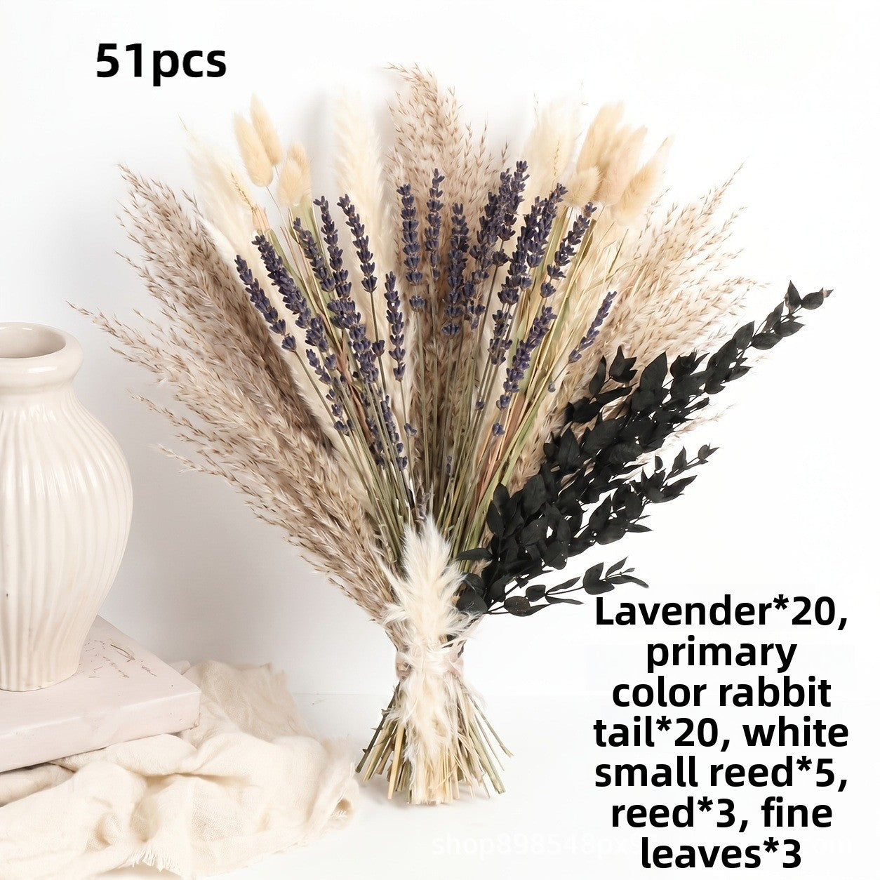 Natural Dried Flower Bouquet for Home and Wedding Decor - Cherished Harbor Gifts