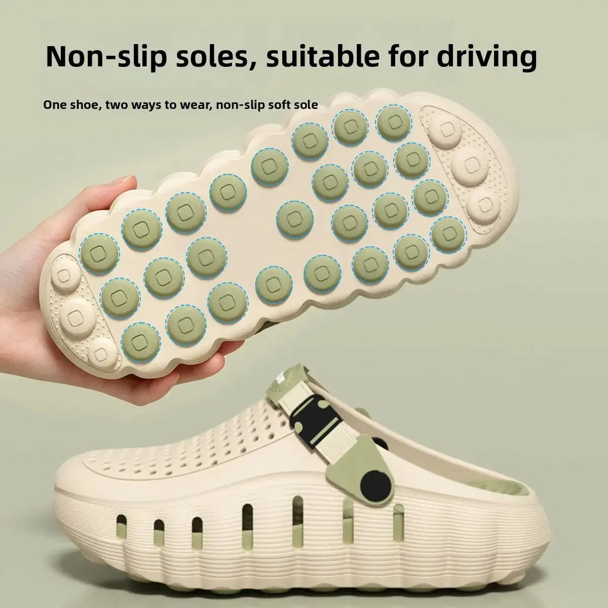 Unisex Slip-On Clogs for Beach and Casual Outdoor Use by TED