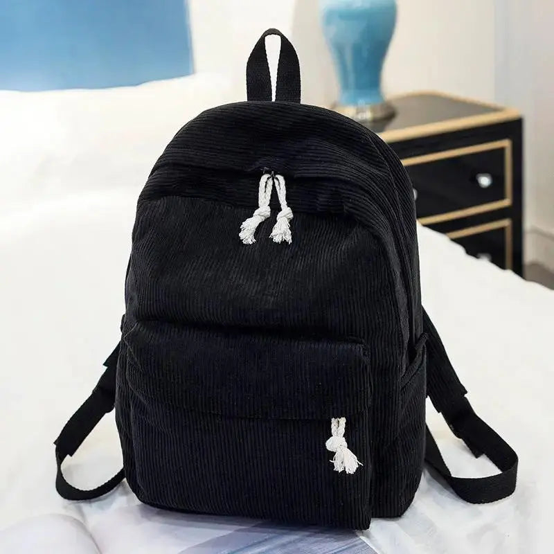 Personalized Embroidered Velvet Backpack | Custom Name School & Travel Bag by TED