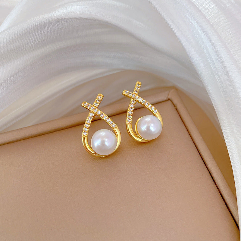 Elegant Pearl Necklace Set with Matching Earrings for Her - Cherished Harbor Gifts