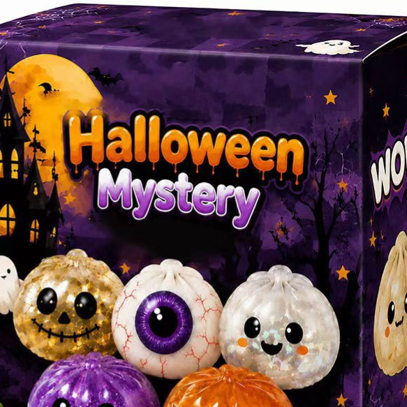 Halloween Stress Relief Toy - Ghost Squeeze Ball for Fun - Cherished Harbor Gifts