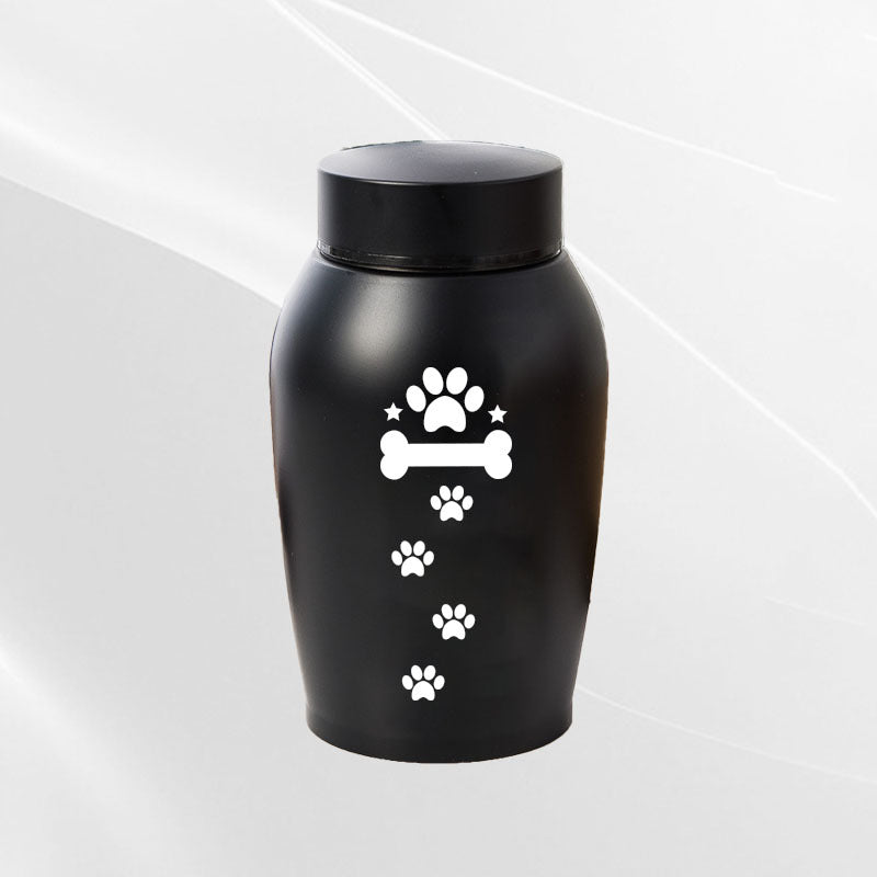 Stainless Steel Pet Urn for Small Pet Ashes - Cherished Harbor Gifts