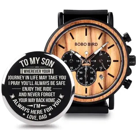 Personalized Engraved Watch Gift for Dad, Son, or Husband by EPR
