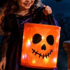LED Halloween Candy Bucket for Trick or Treating Fun - Cherished Harbor Gifts