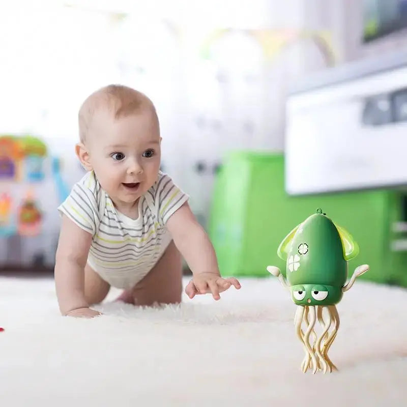 Interactive Dancing Octopus Toy with Lights, Music & Obstacle Avoidance by EPR