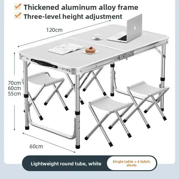 Small folding dining table and chairs by TED