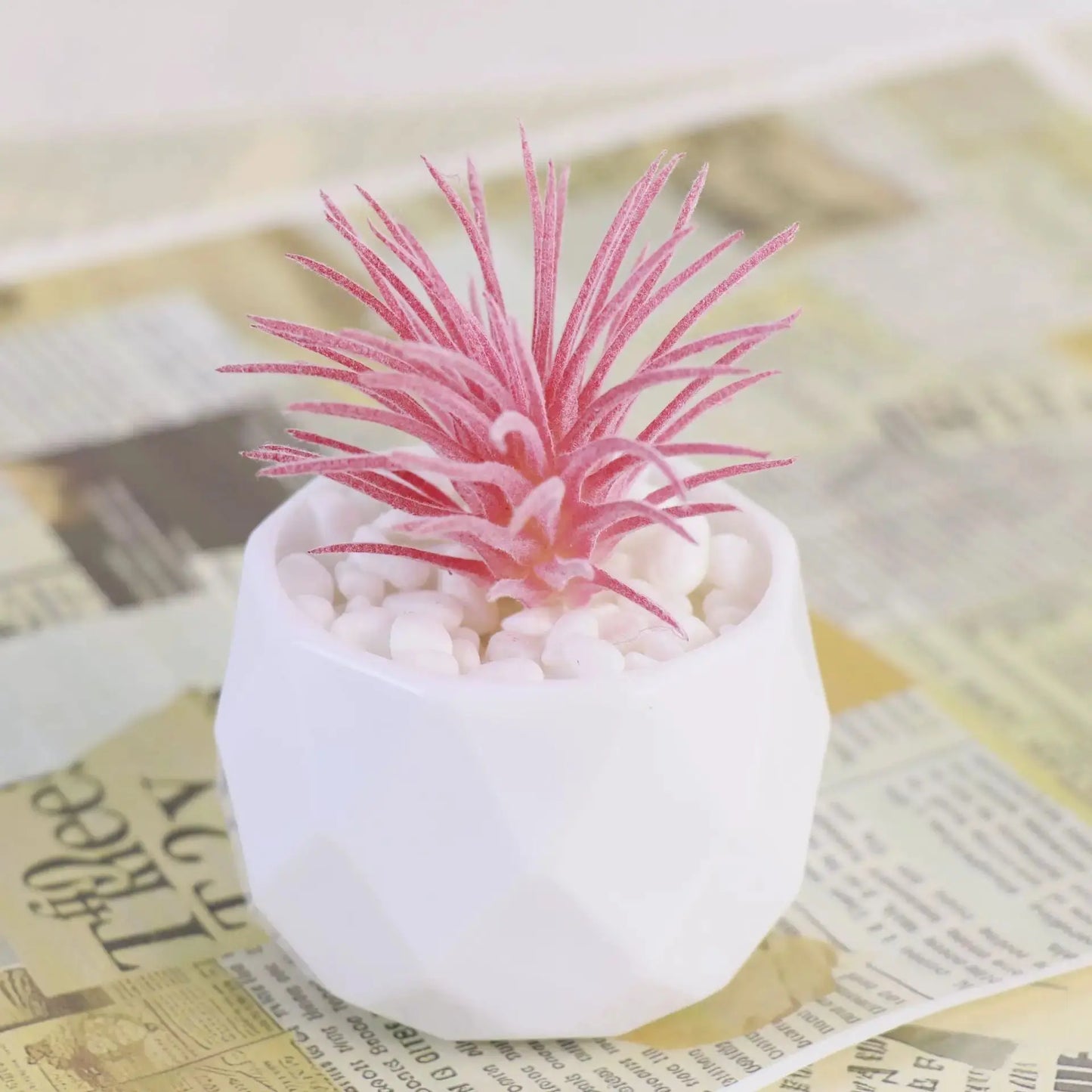Mini Artificial Succulent Plant | Realistic Faux Desktop Home & Office Decor by TED