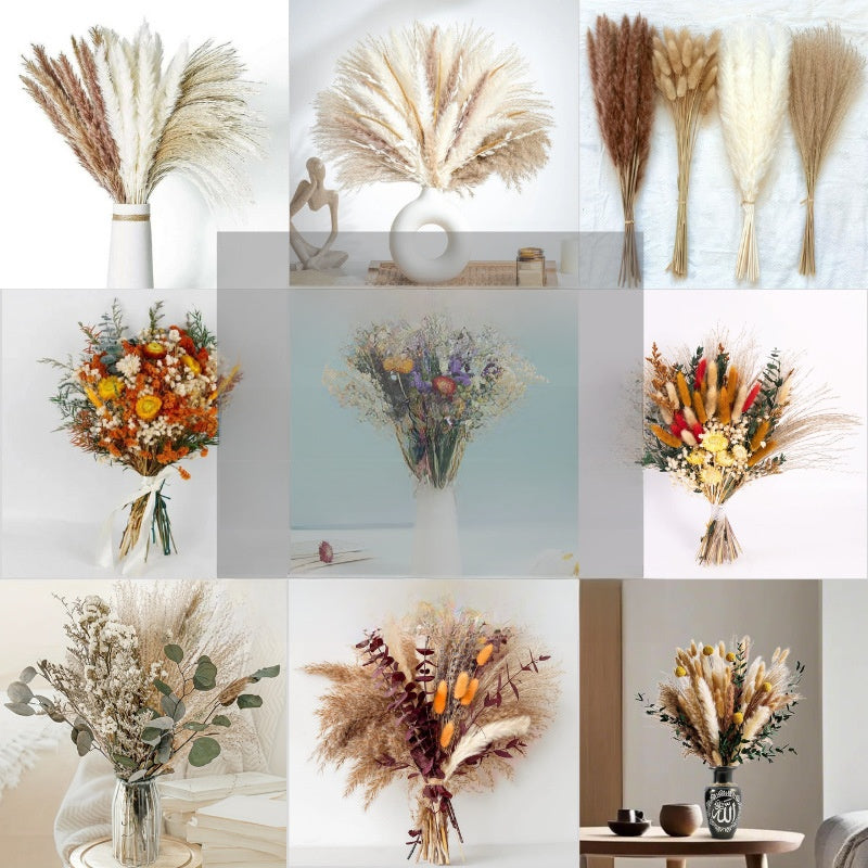 Natural Dried Flower Bouquet for Home and Wedding Decor - Cherished Harbor Gifts