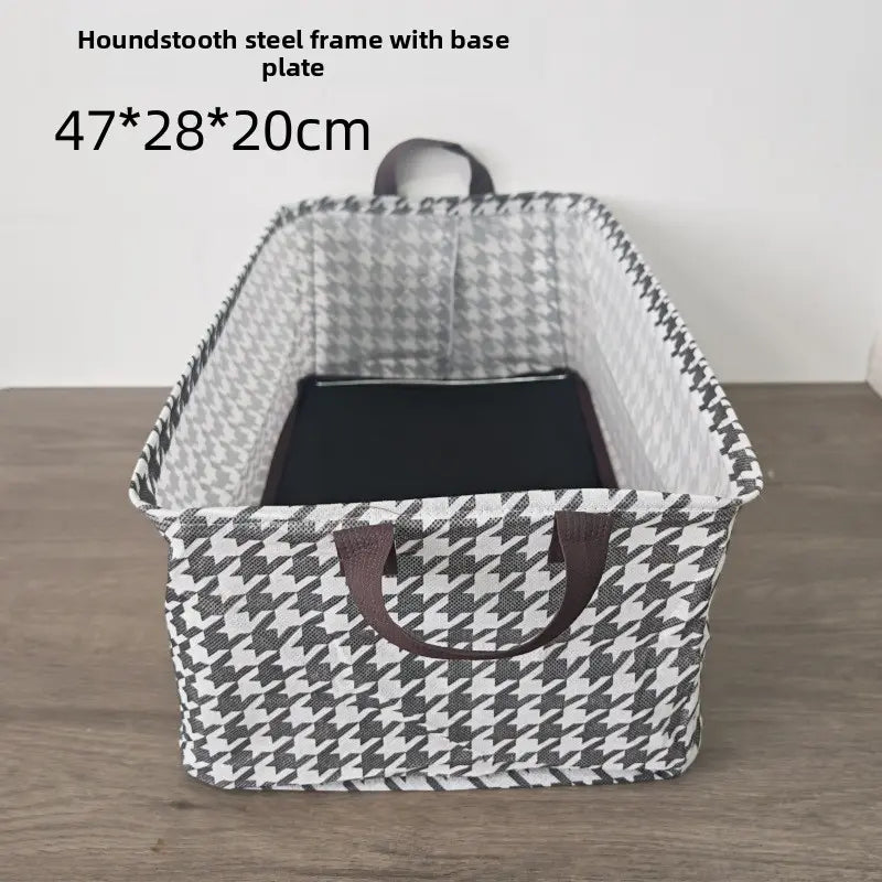 Foldable Houndstooth Pants Storage Box