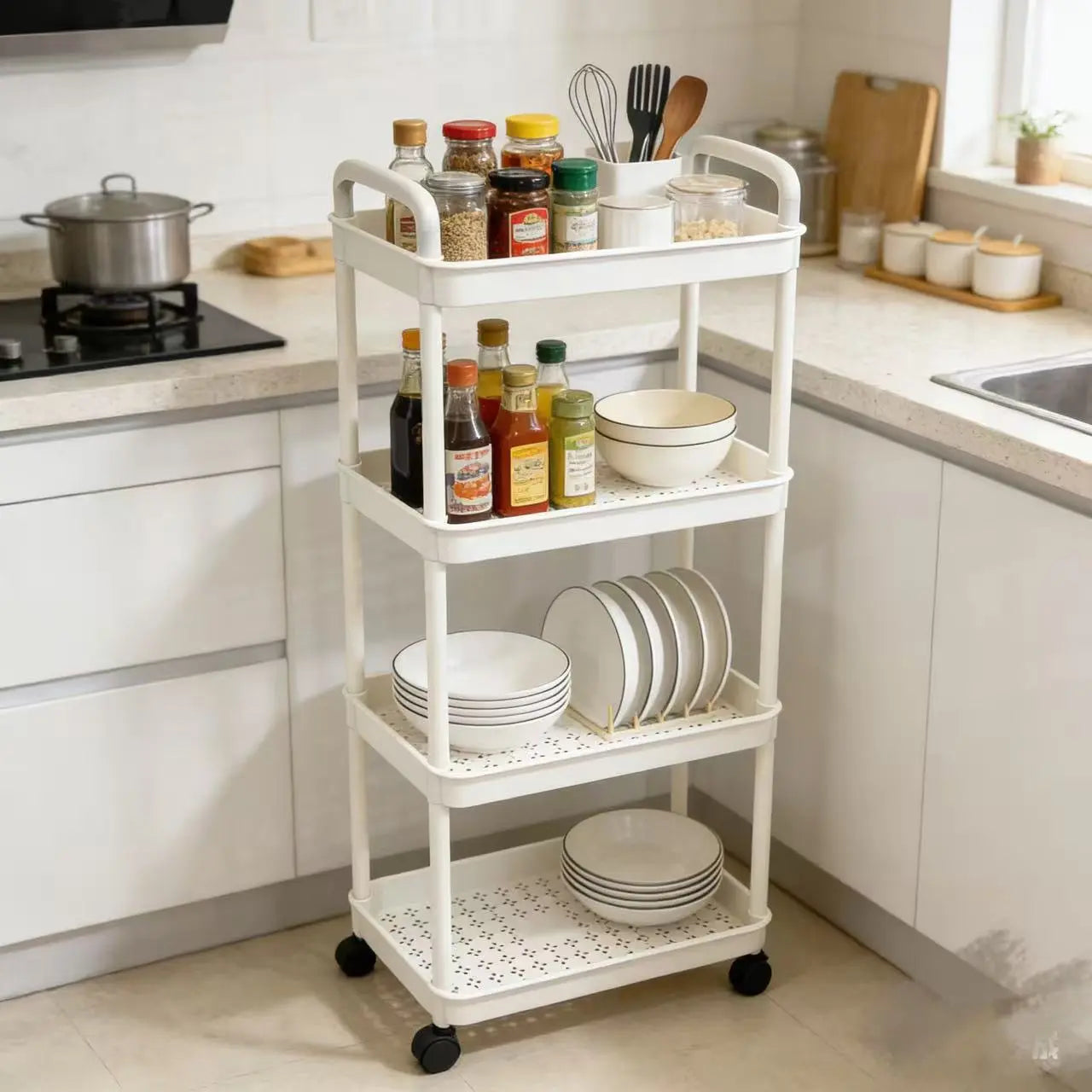 Compact Storage & Organization Shelf