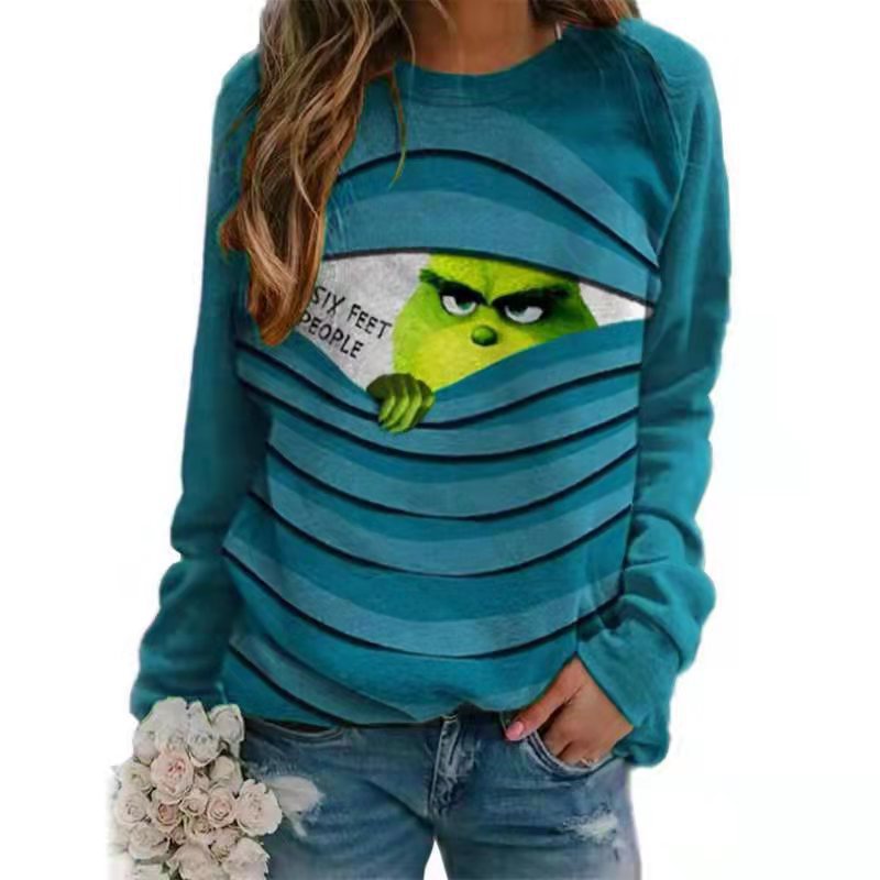 Funny Christmas Sweatshirt for Men - Holiday Cartoon Style - Cherished Harbor Gifts
