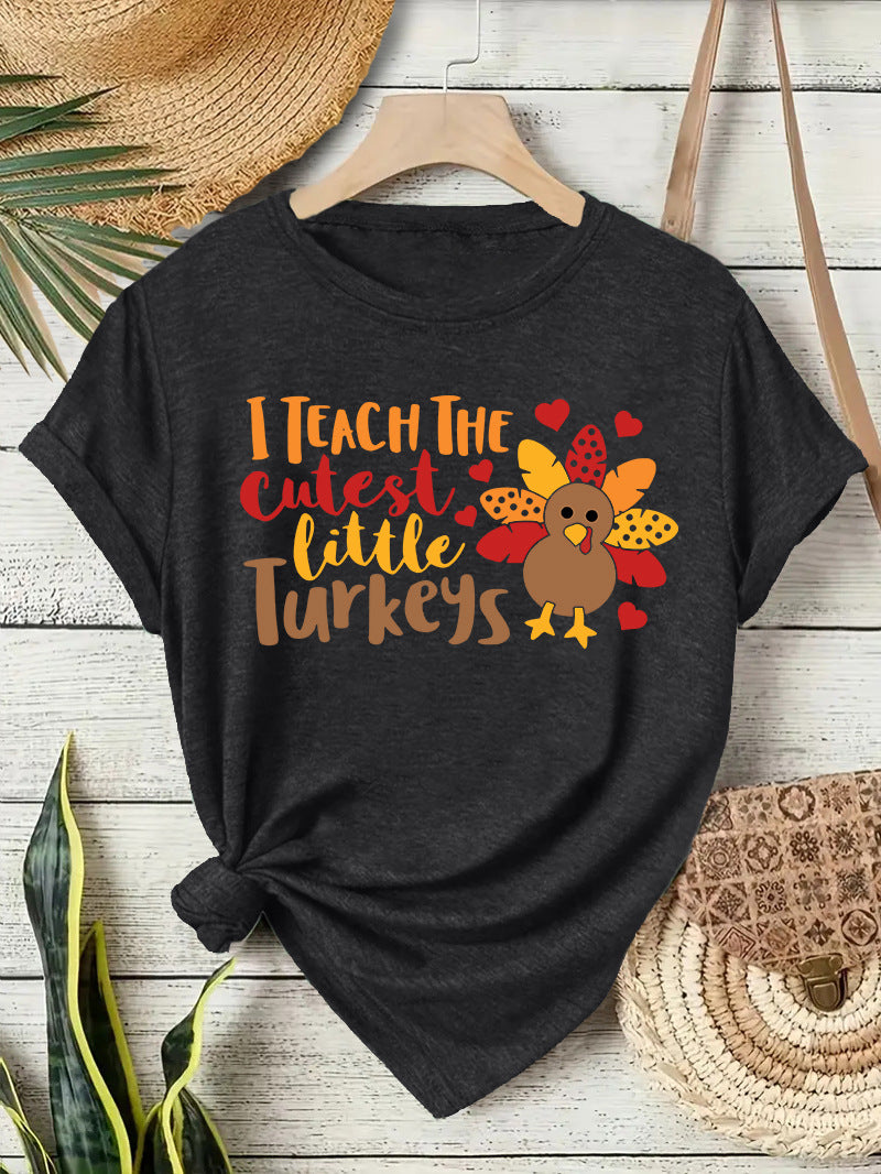 Stylish Women's Thanksgiving T-Shirt for Autumn Celebrations - Cherished Harbor Gifts