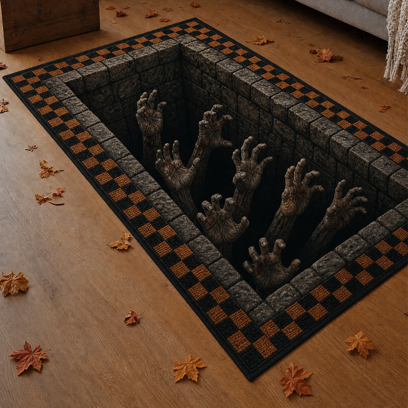 Spooky Halloween Area Rug for Living Room & Bedroom Decor - Cherished Harbor Gifts