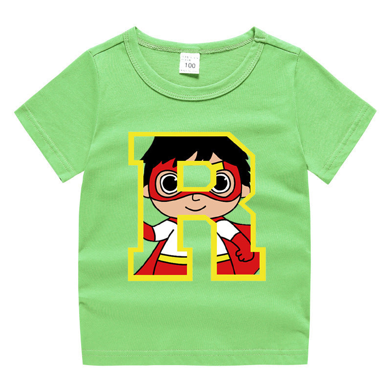 Kids Cartoon T-Shirt for Summer - Unisex Short Sleeve Tee - Cherished Harbor Gifts