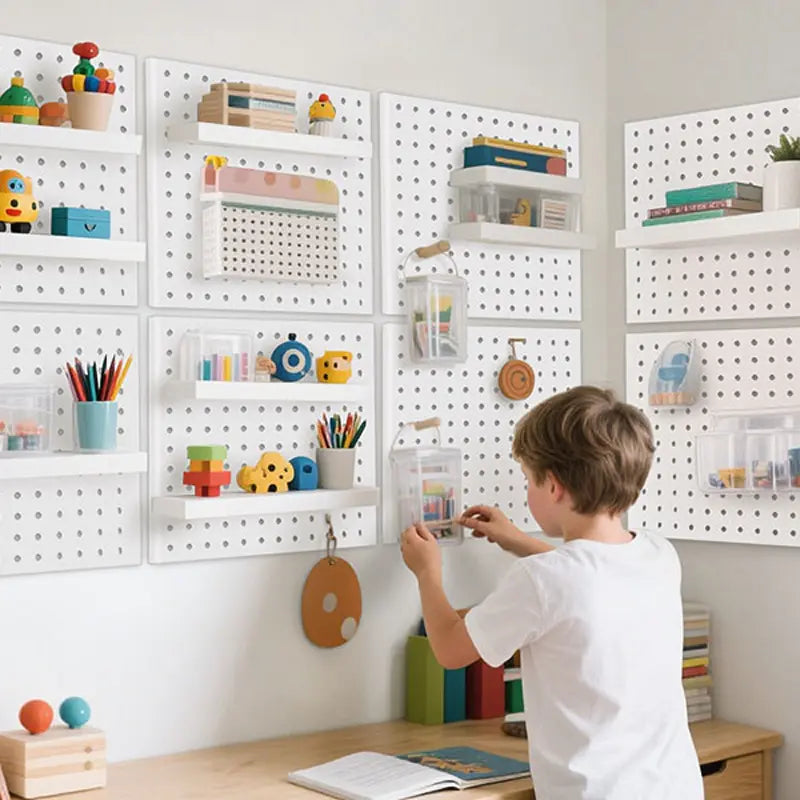 Perforated Metal Storage Organizer Board