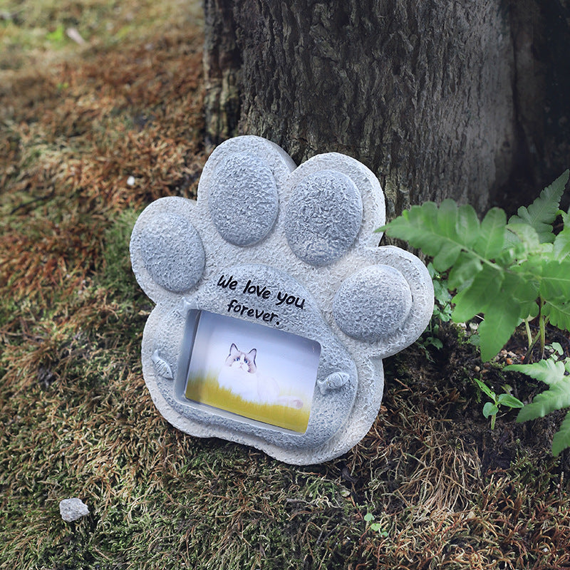 Garden Pet Tribute Stone for Dog and Cat Memorials - Cherished Harbor Gifts