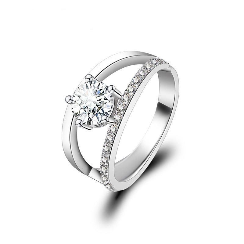 Adjustable Engagement Ring - Cubic Zirconia Promise Ring - Cherished Harbor Gifts