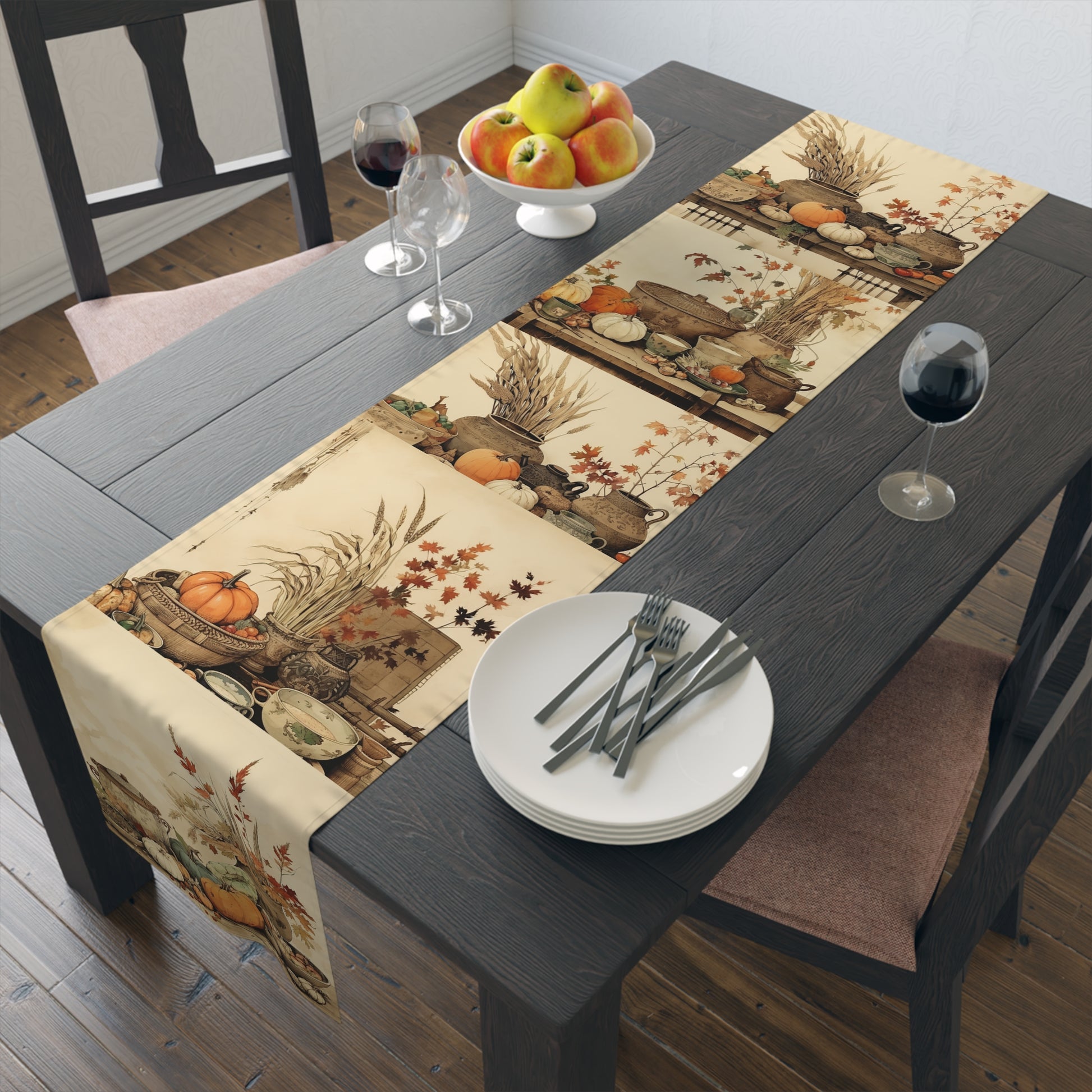Vintage Pumpkin Thanksgiving Table Decor for Autumn Dining - Cherished Harbor Gifts