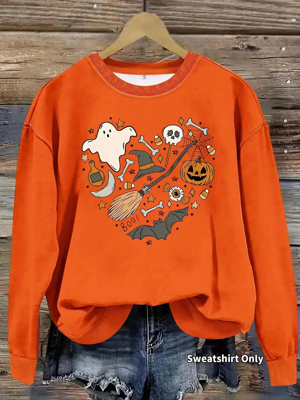 Cozy Halloween Pumpkin Sweatshirt for Women - Fall Pullover by EPR
