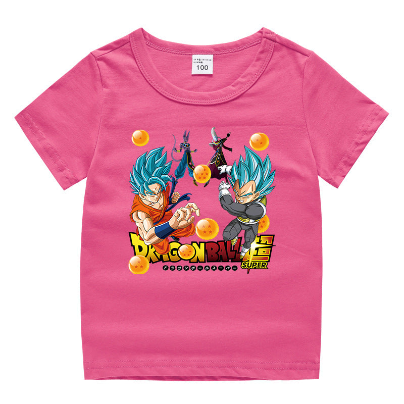 Unisex Kids Graphic Tee - Cartoon Animal Summer T-Shirt - Cherished Harbor Gifts