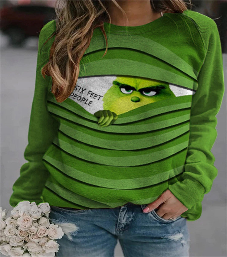 Funny Christmas Sweatshirt for Men - Holiday Cartoon Style - Cherished Harbor Gifts