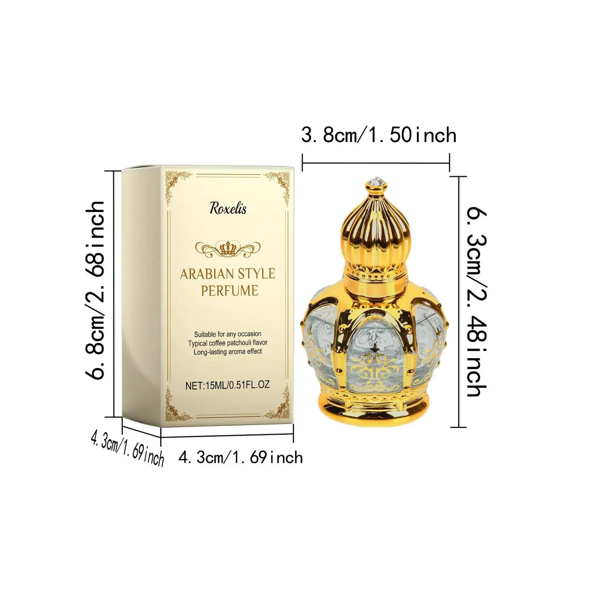 Arabian Perfume Oil - Unisex Coffee & Patchouli Fragrance by CHG-IJ