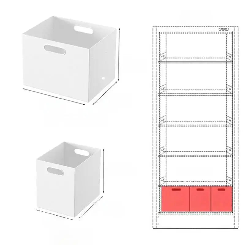 Stackable Plastic Storage Box with Lid | 12L Modular Home Organizer by TED
