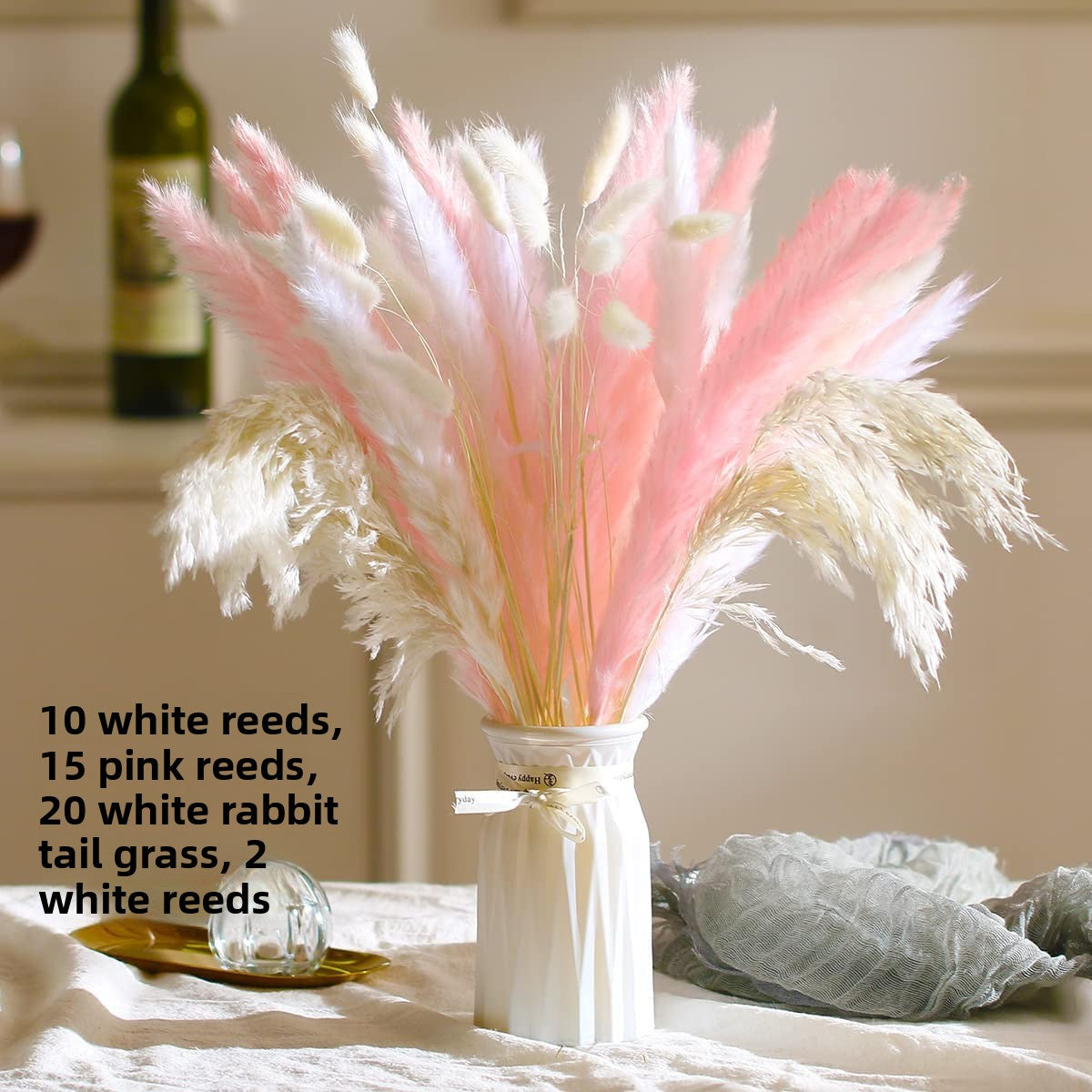 Natural Dried Flower Bouquet for Home and Wedding Decor - Cherished Harbor Gifts