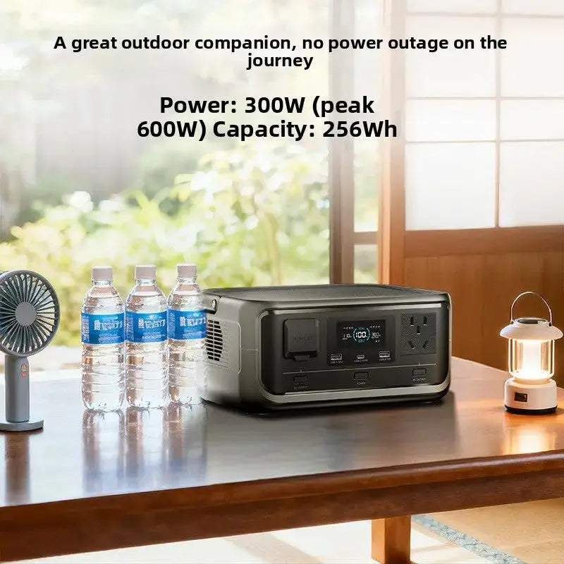 300W Portable Power Station | 256Wh Emergency Backup Battery with AC, DC & USB by TED