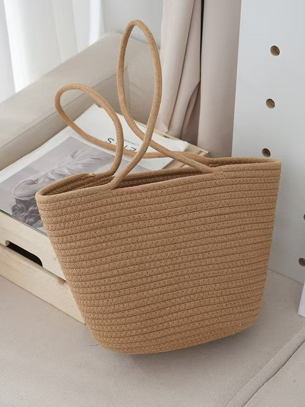 Extra Large Straw Tote for Beach and Everyday Use - Cherished Harbor Gifts