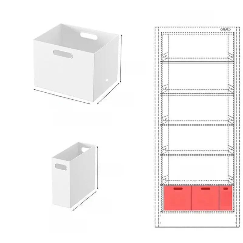 Stackable Plastic Storage Box with Lid | 12L Modular Home Organizer by TED