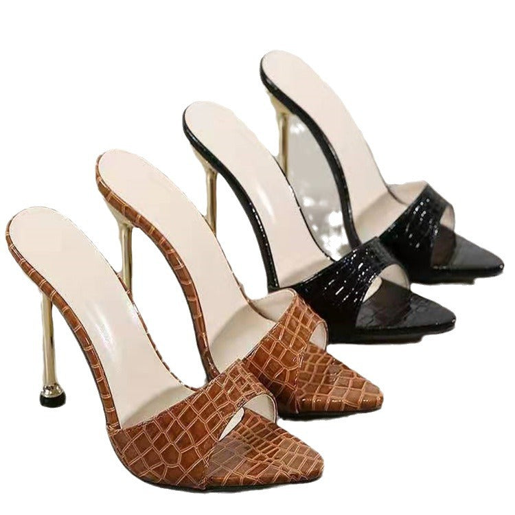 Stylish Snake Print Wedge Sandals for Summer Elegance - Cherished Harbor Gifts