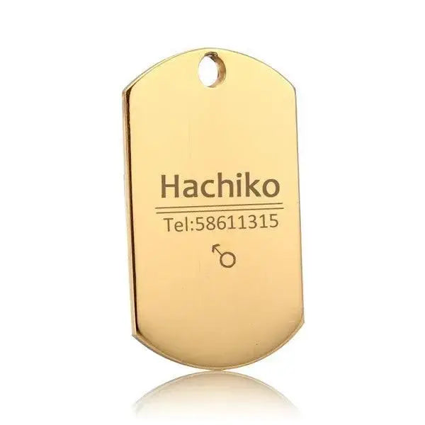 Personalized Stainless Steel Pet ID Tag | Custom Engraved Dog & Cat Name Tag by TED