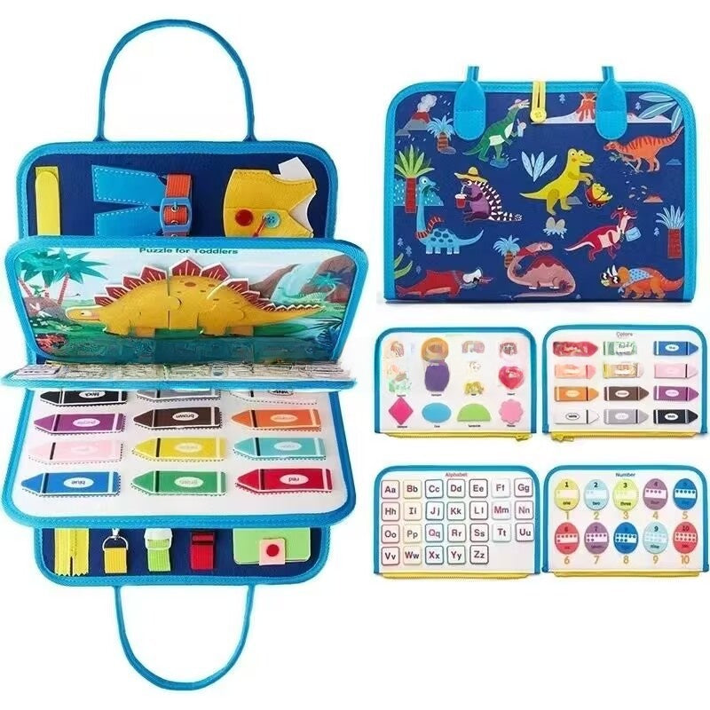 Montessori Sensory Activity Board for Toddler Learning Fun - Cherished Harbor Gifts