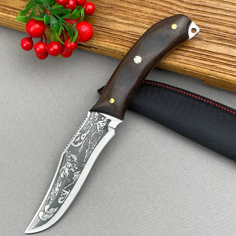 Portable Hunting Knife with Sheath for Camping