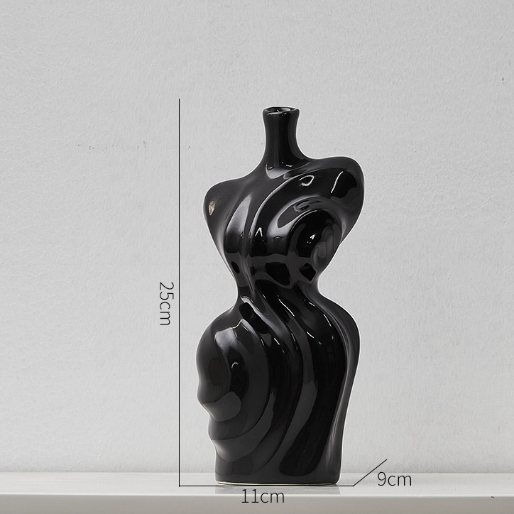 Abstract Woman Body Ceramic Vase modern body vase - Cherished Harbor Gifts