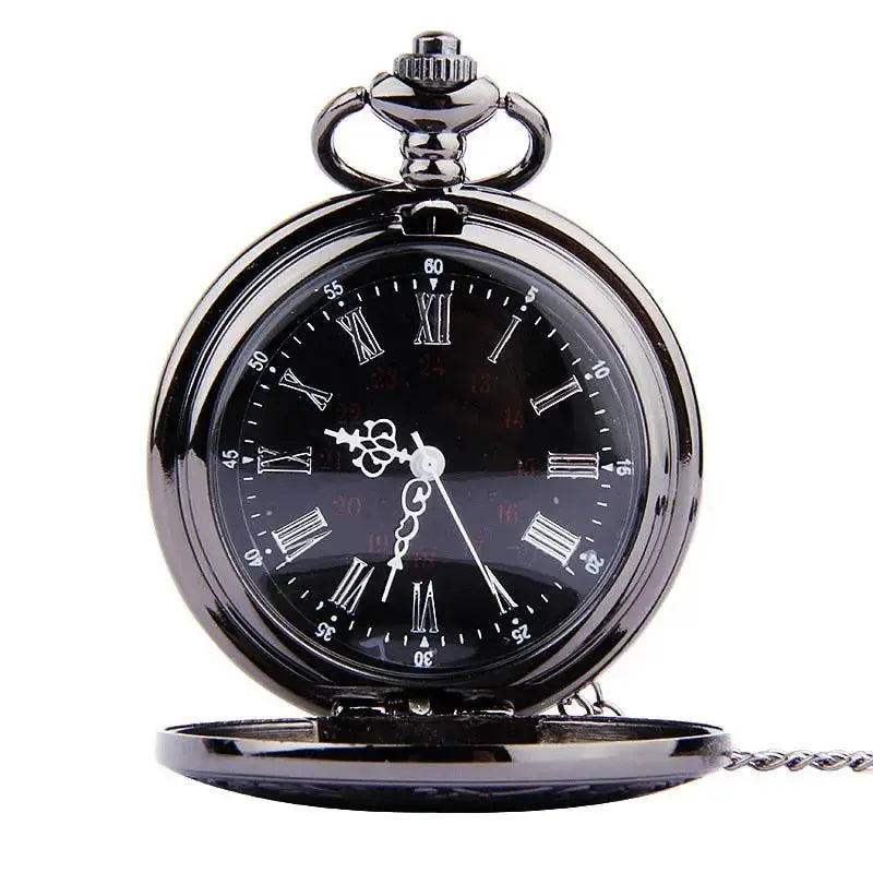 Vintage Roman Numeral Pocket Watch with Chain | Father’s Day Gift by EPR