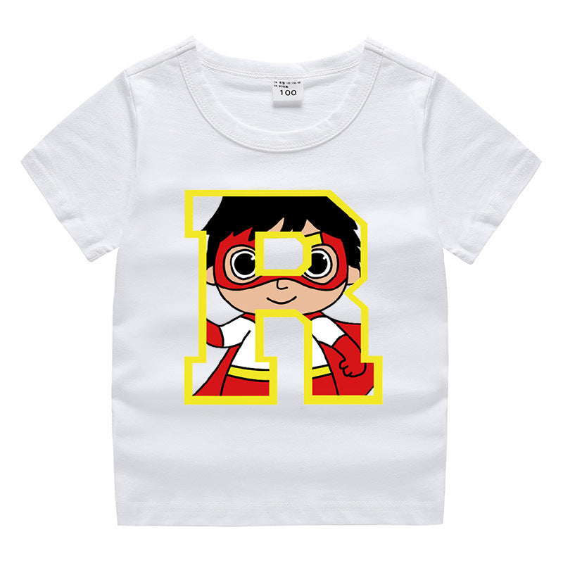 Kids Cartoon T-Shirt for Summer - Unisex Short Sleeve Tee - Cherished Harbor Gifts