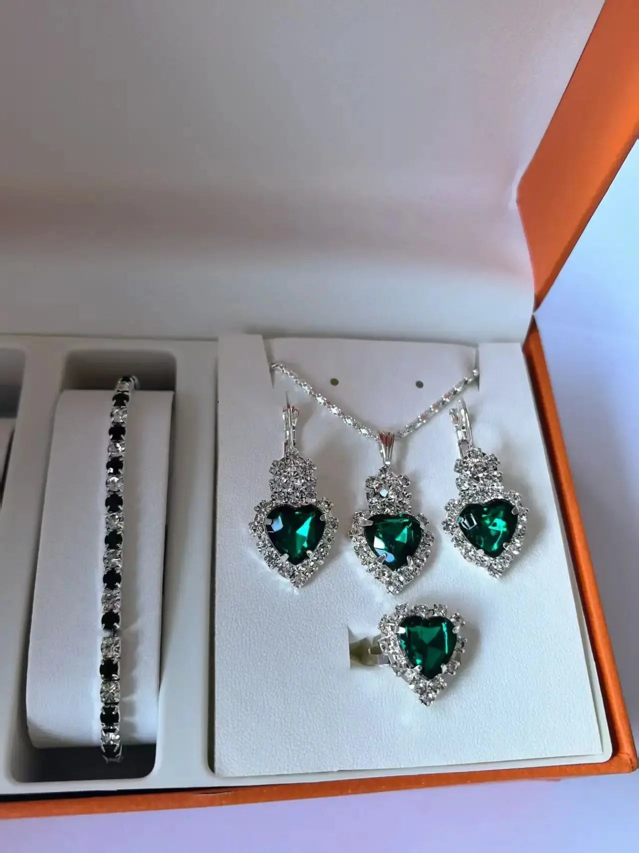 Elegant Women's Jewelry Set – Sparkling Zircon Trio by Cherished Harbor Gifts by TED
