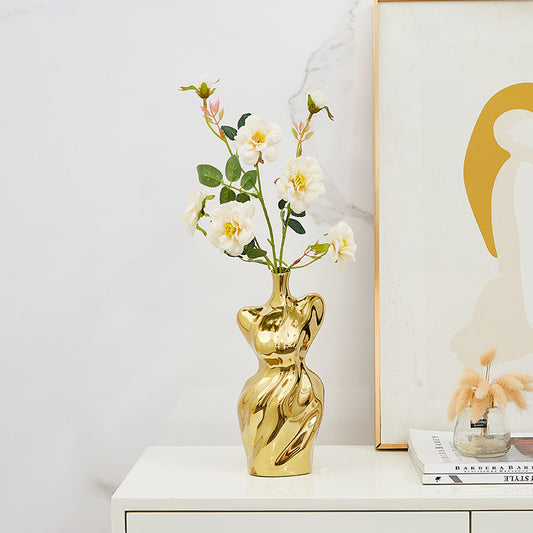 Abstract Woman Body Ceramic Vase modern body vase - Cherished Harbor Gifts
