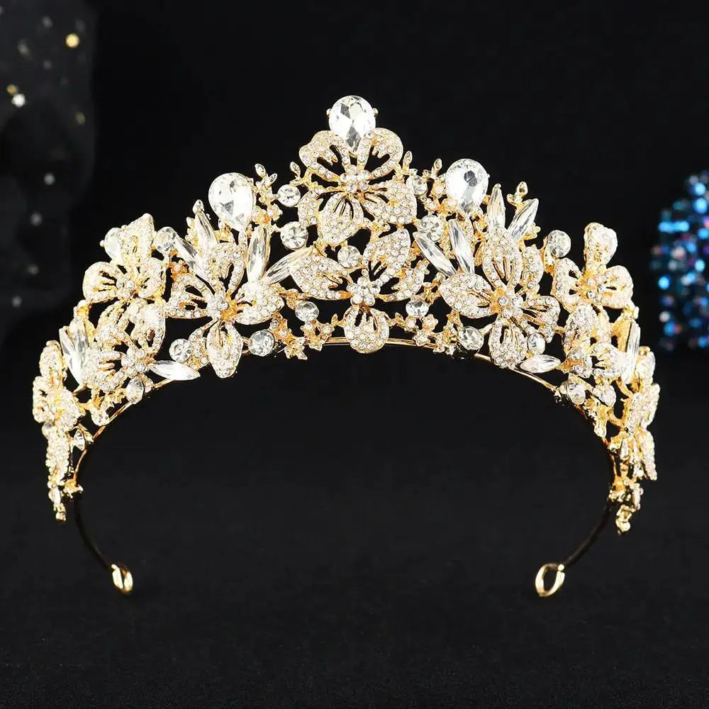 Elegant Birthday Tiara -Sparkling Rhinestone Crown Headpiece by TED