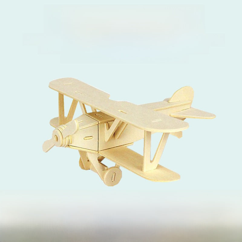 3D Wooden Aircraft Model DIY Educational Building Toy - Cherished Harbor Gifts