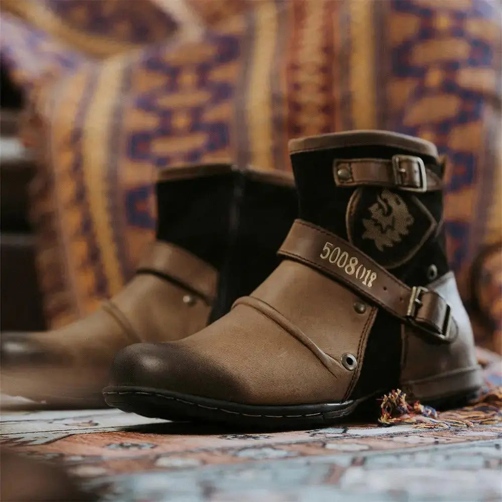 Men's Casual Denim Boots - Stylish Western Martin Footwear by EPR