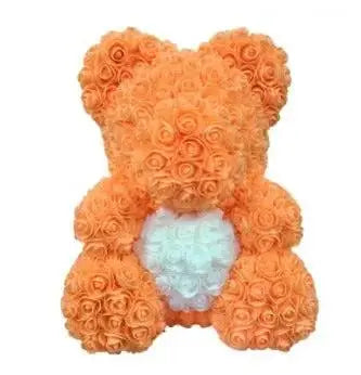 Heart hugging rose bear simulation bouquet as a birthday gift for teddy bears by eprolo