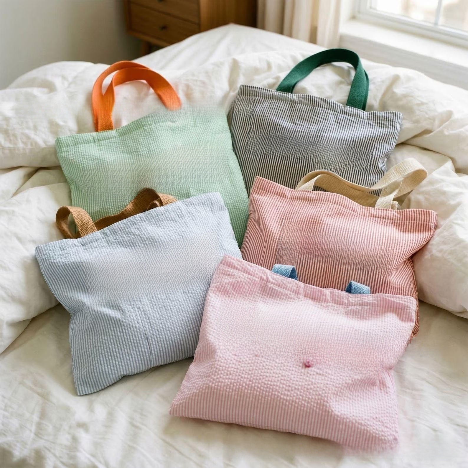 Hand Embroidered Canvas Shoulder Bag for Everyday Use - Cherished Harbor Gifts
