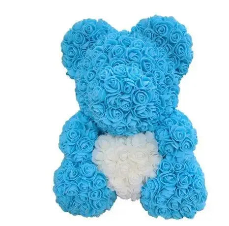 Heart hugging rose bear simulation bouquet as a birthday gift for teddy bears by eprolo