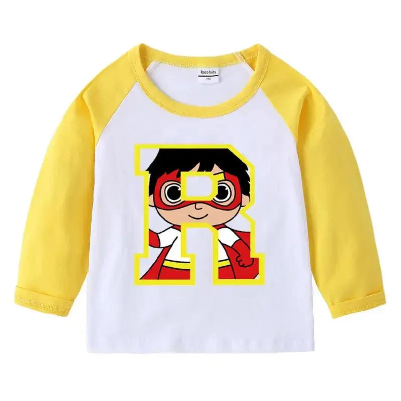 Kids Cartoon Long Sleeve Shirt for Toddlers and Kids by EPR