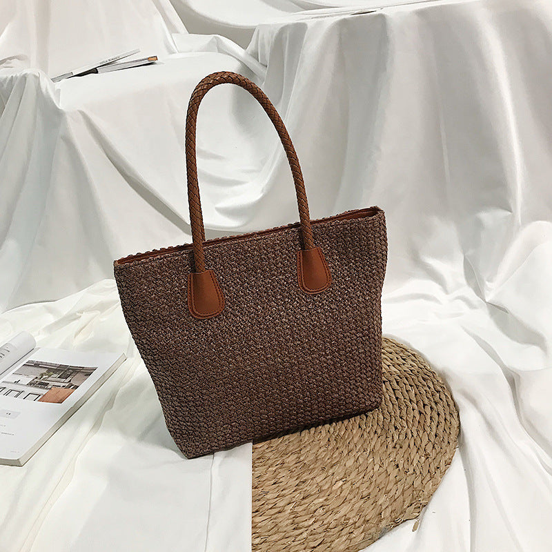 Stylish Women's Straw Tote Bag for Beach and Travel - Cherished Harbor Gifts