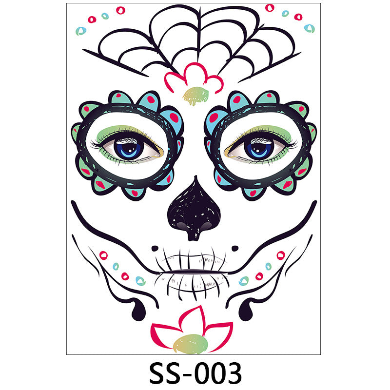 Halloween Face Decals | Spooky Self-Adhesive Costume Makeup Stickers - Cherished Harbor Gifts